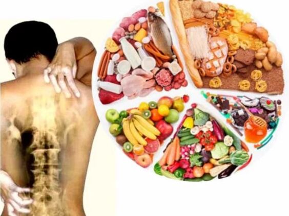 Dieta per l'osteocondrosi